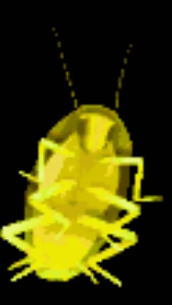 ai character: Golden cockroach background