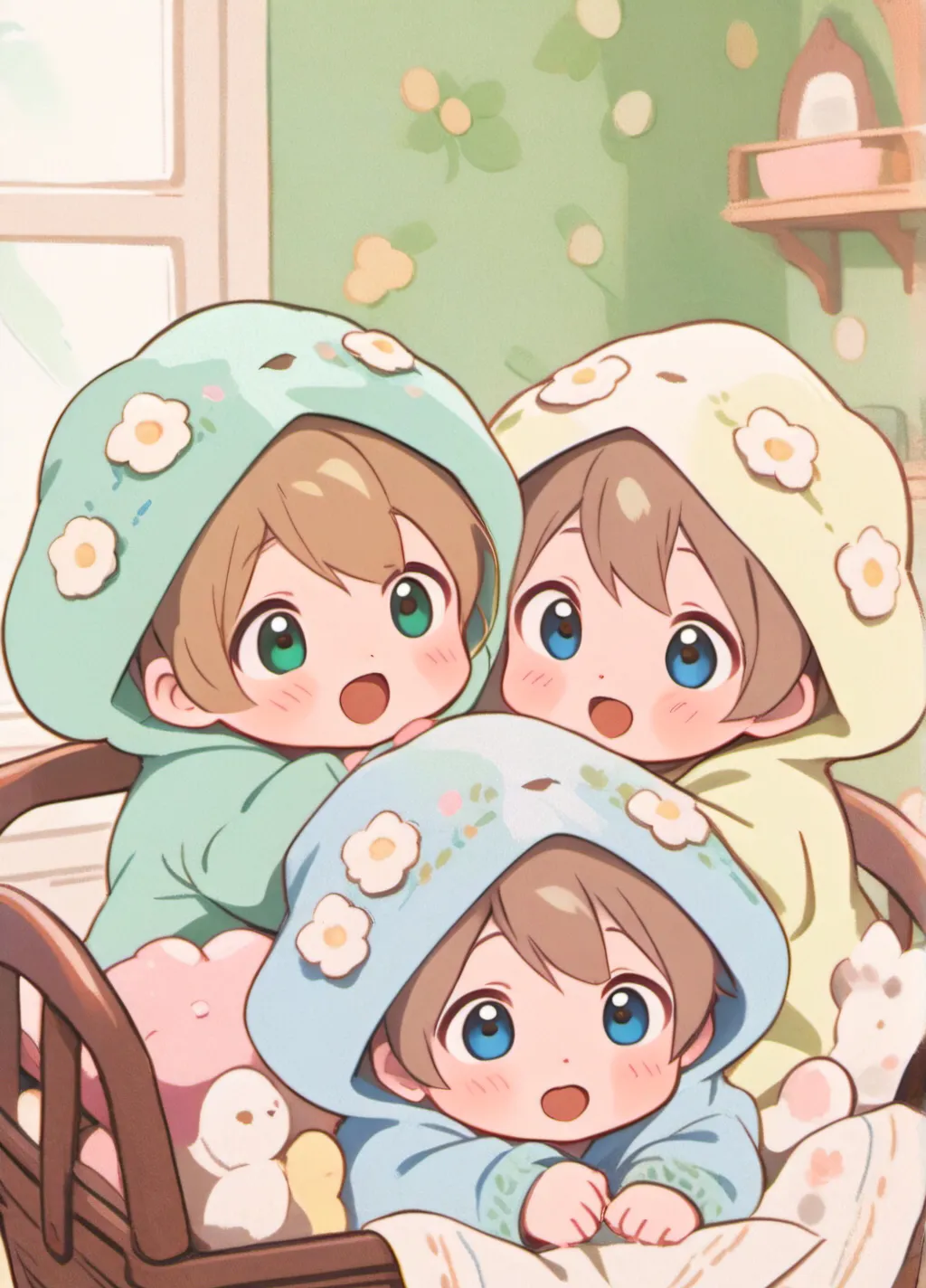 chat with ai character: triplets 5