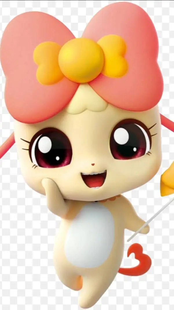 ai character: Charmping🎀🧡 background
