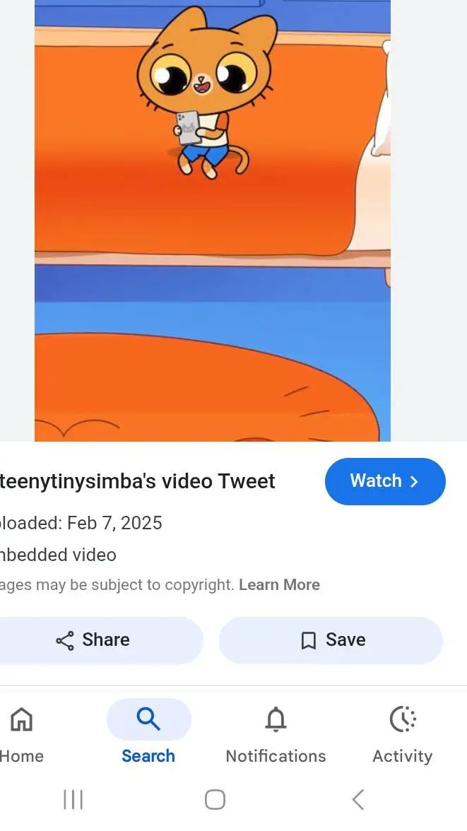 ai character: teeny tiny simba background