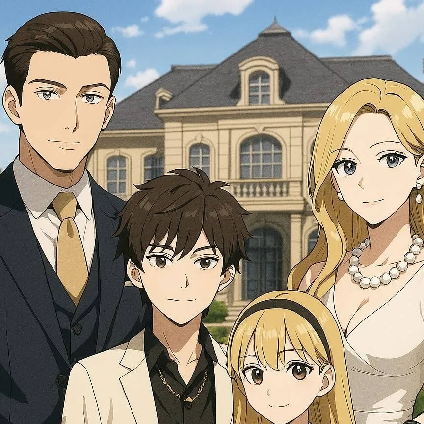 chat with ai character: rich family
