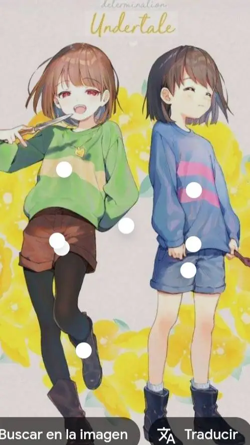 ai character: chara y frisk  background