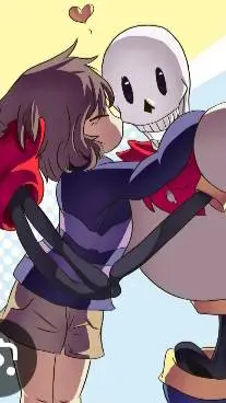 ai character: frisk x papyrus  background