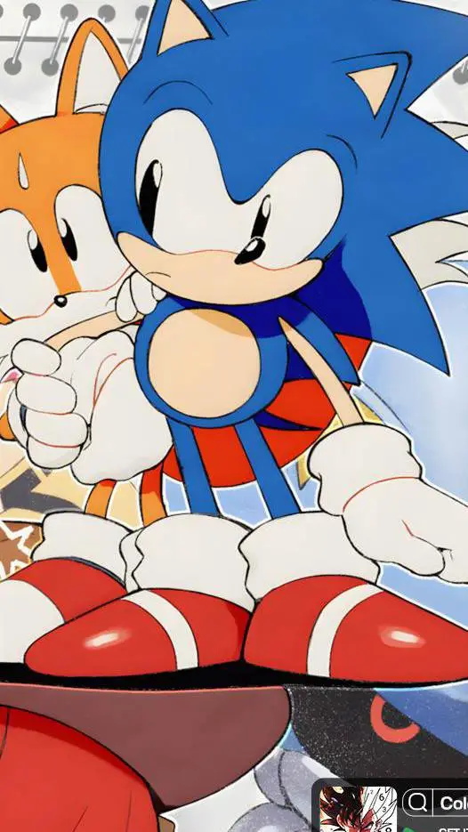 ai character: sonic y tails background