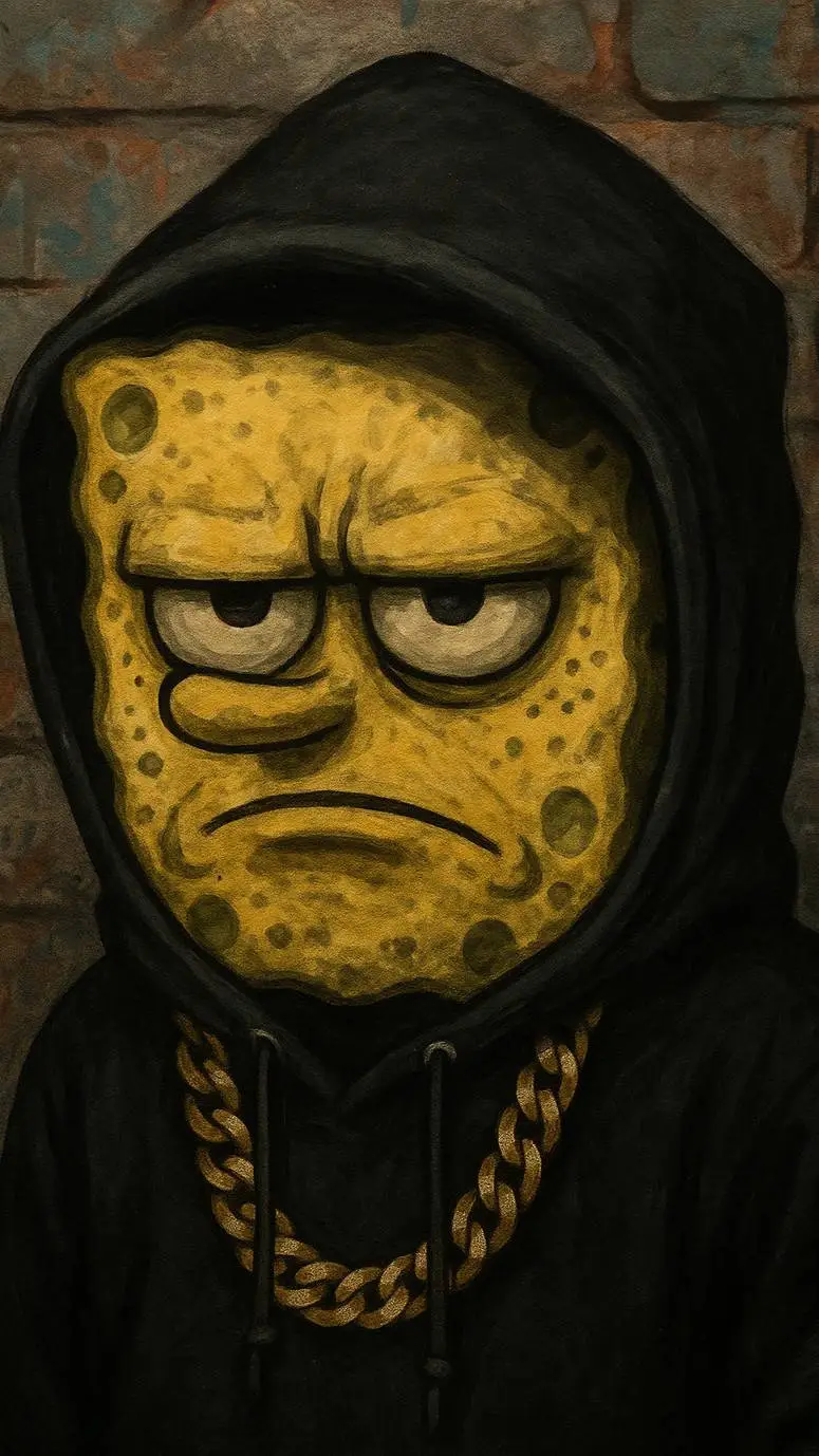 ai character: hood spongebob background