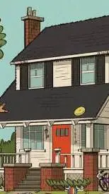 ai character: loud house scary background