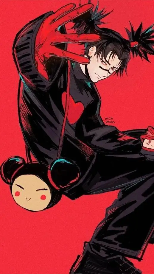 ai character: Garu❤️🖤🔪 background