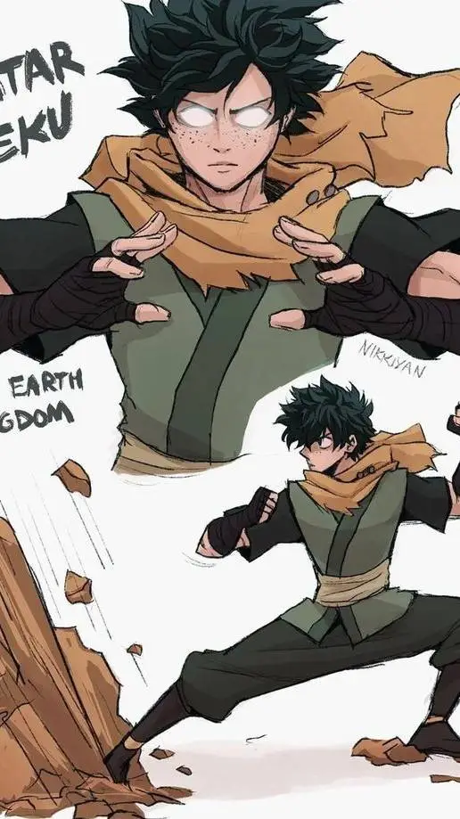 ai character: Deku🖤🧝🏻‍♀️ background