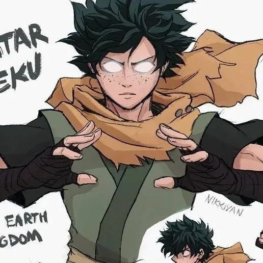 chat with ai character: Deku🖤🧝🏻‍♀️