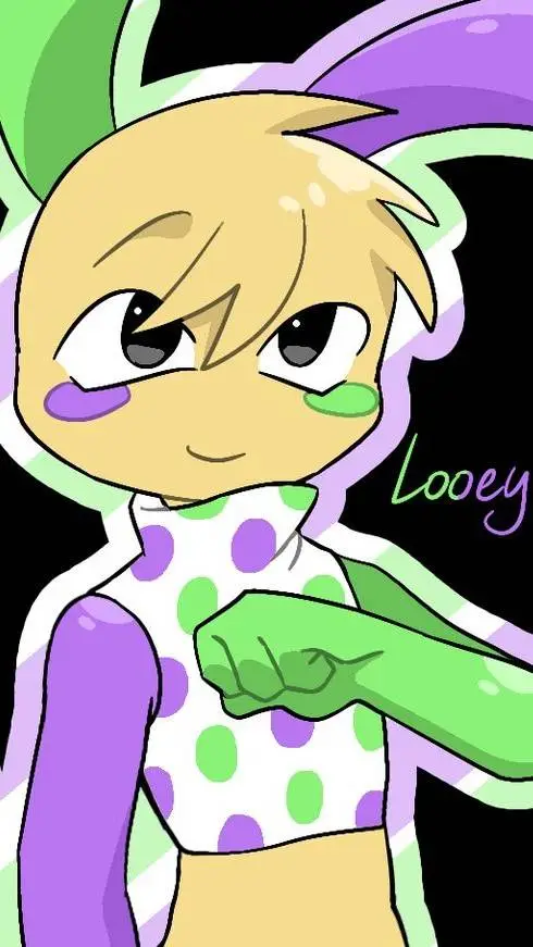 ai character: (💚💜Looey💛) background