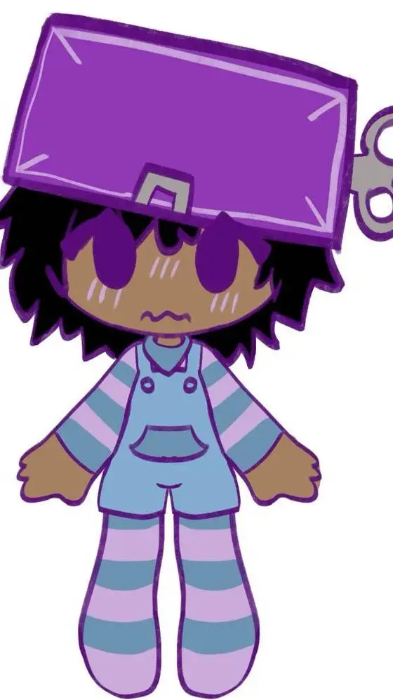 ai character: Boxten humano💜 background