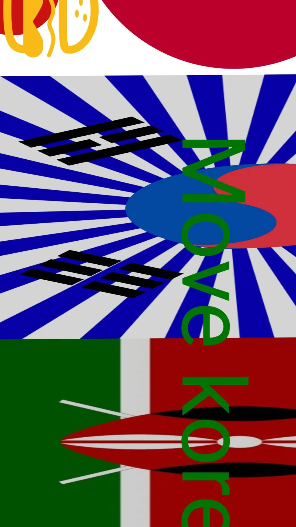 ai character: Kenya Korea andjap background