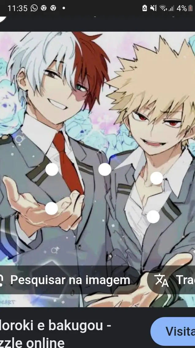 ai character: todoroki e bakugou background