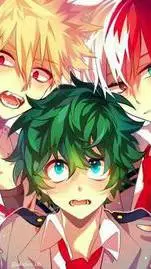 ai character: bakugo deku schoto background