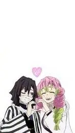 ai character: Mitsuri & Obanai<3 background
