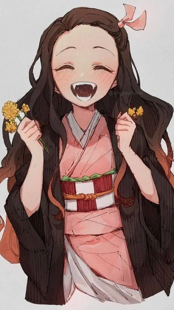 ai character: ~🌺Nezuko Kamado🌺~ background