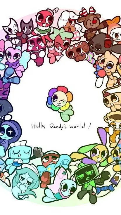 ai character: Dandy's world  background