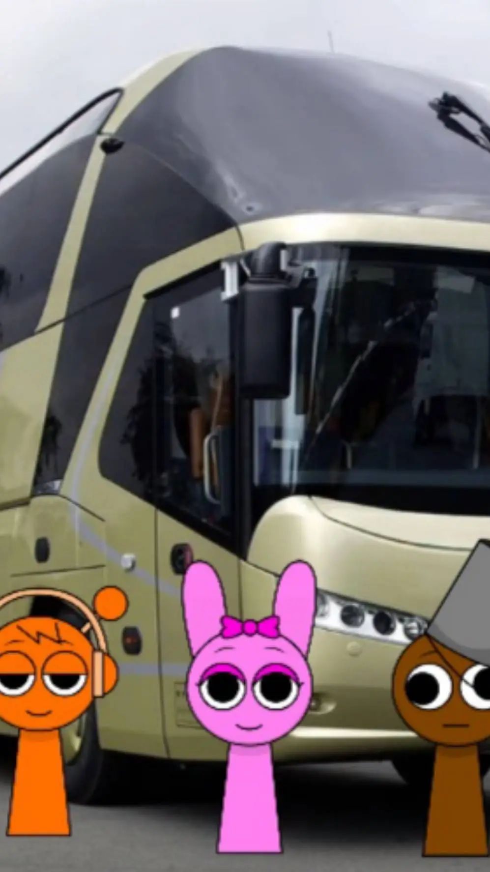 ai character: Sprunki Bus Trip background