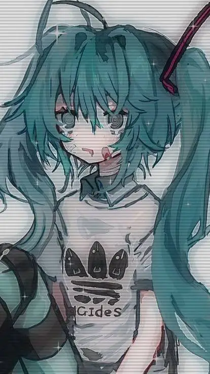 ai character: Hastune miku background