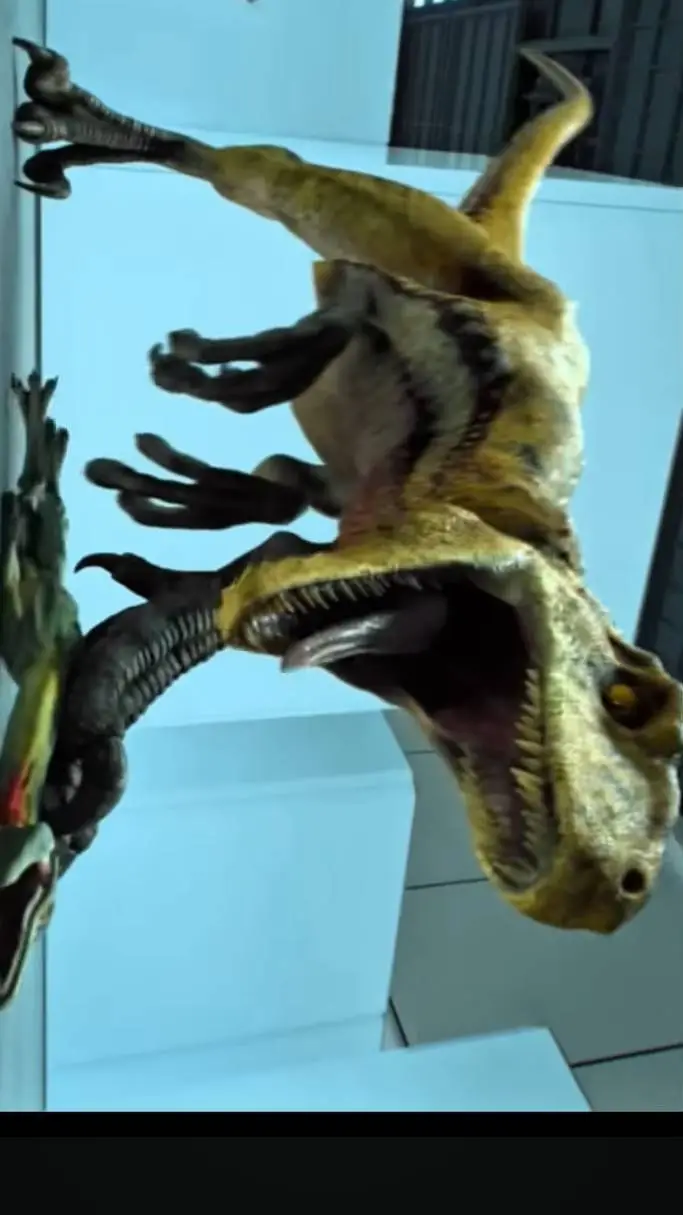 ai character: yellow atrocirapto background