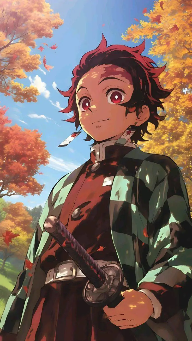 ai character: tanjiro  background