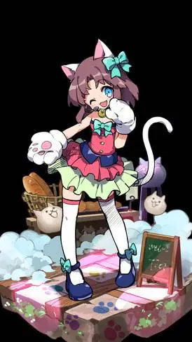 ai character: Moneko  background