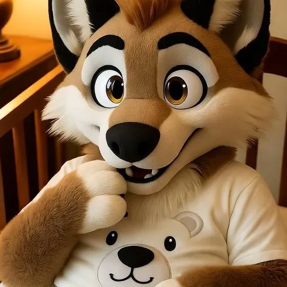 chat with ai character: baby Wolfe don