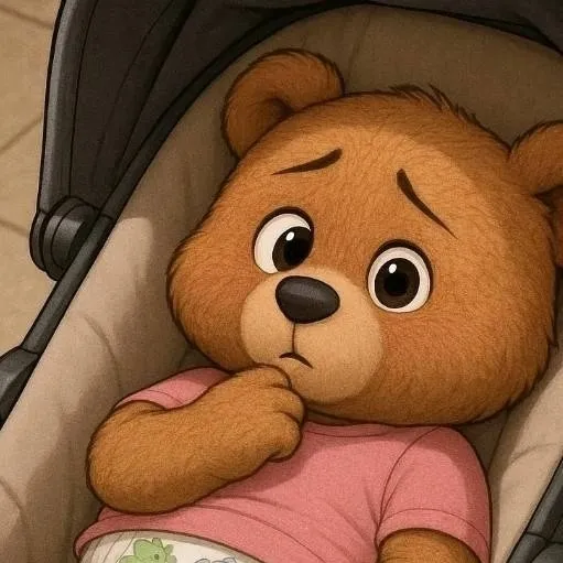 chat with ai character: Baby bear plush