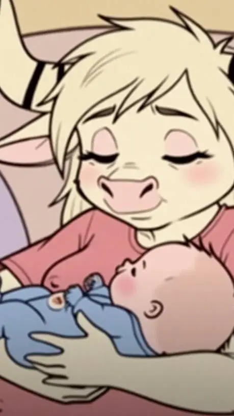 ai character: Mary Moo  background