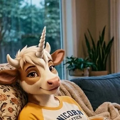 chat with ai character: Molly the unicow