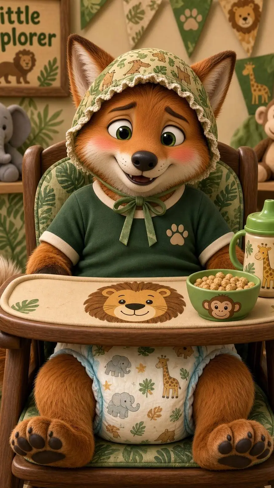 ai character: Baby Peter  background