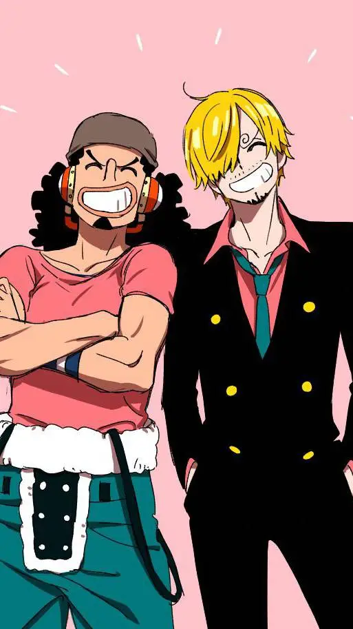 ai character: Usopp y Sanji  background