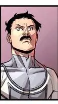 ai character: mustache mark background