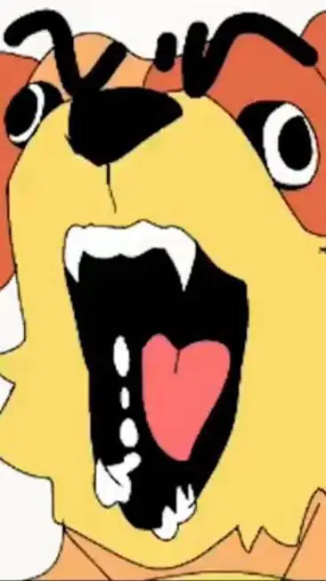 ai character: dogday mujer meme background