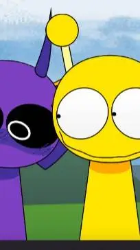 ai character: Durple×simon real background