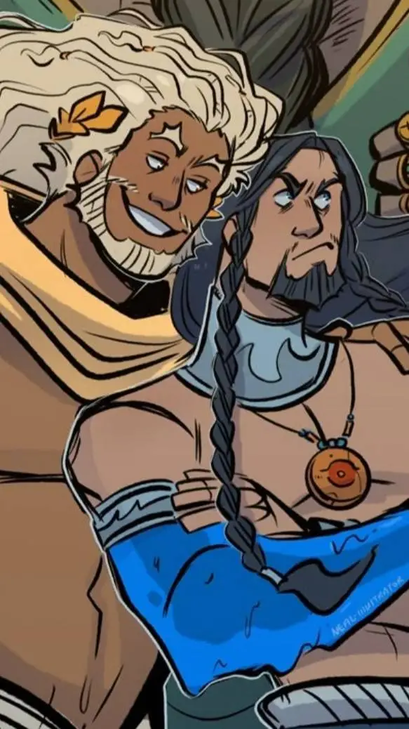 ai character: Zeus and Poseidon background