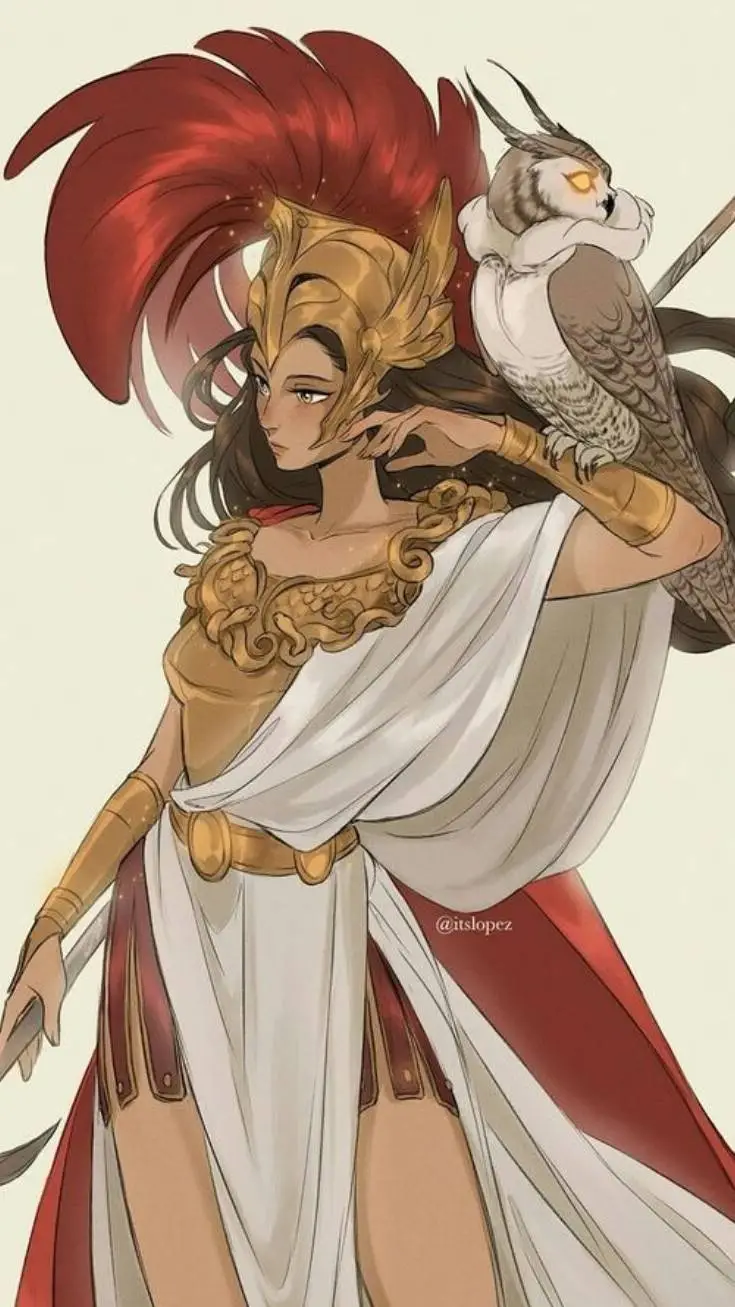 ai character: 𝘈𝘵𝘩𝘦𝘯𝘢 background