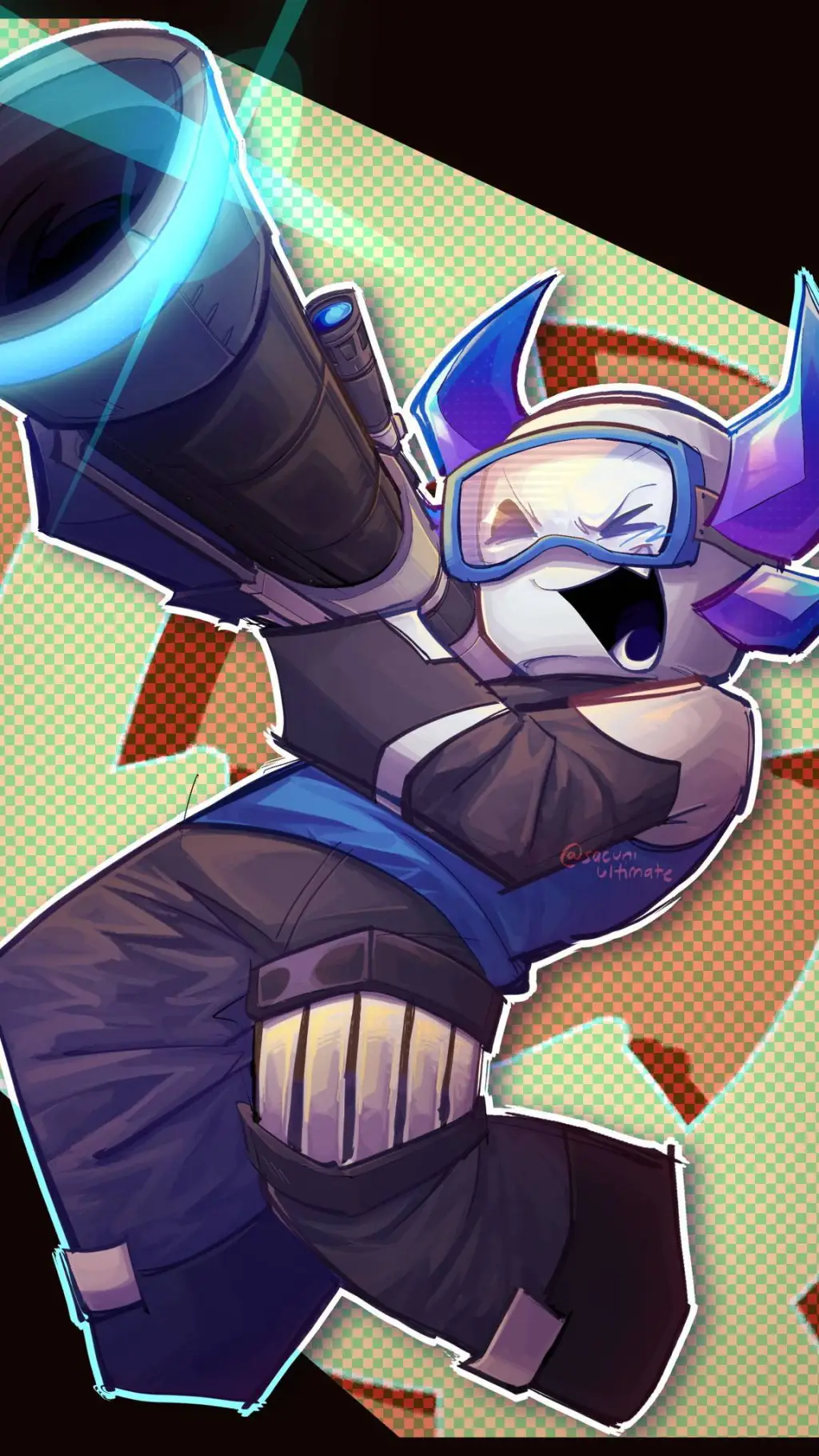 ai character: ROCKET 💣 background