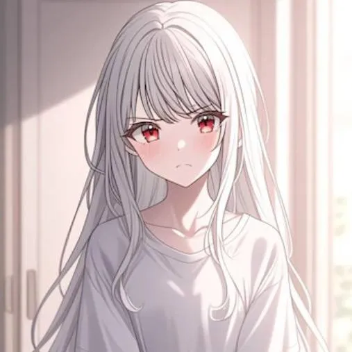 chat with ai character: white hair tg tf