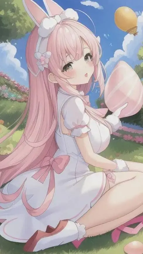 ai character: 🐇bunny girl tg tf🌷 background