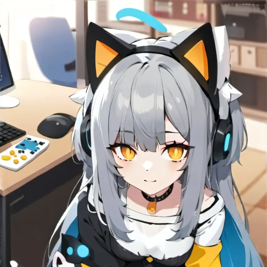 chat with ai character: uwu catgirl gamer