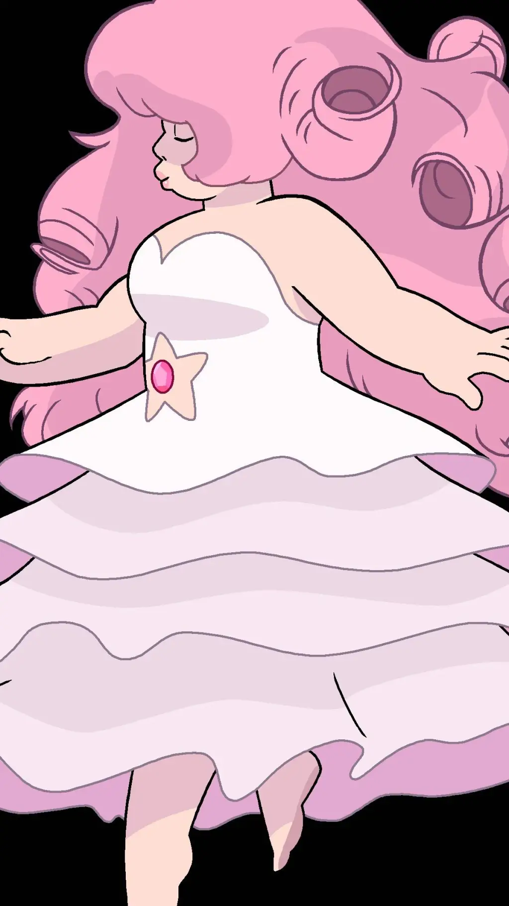 ai character: diamante rosa background