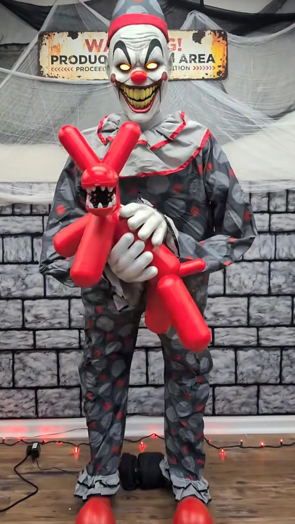 ai character: Balloon dog clown background