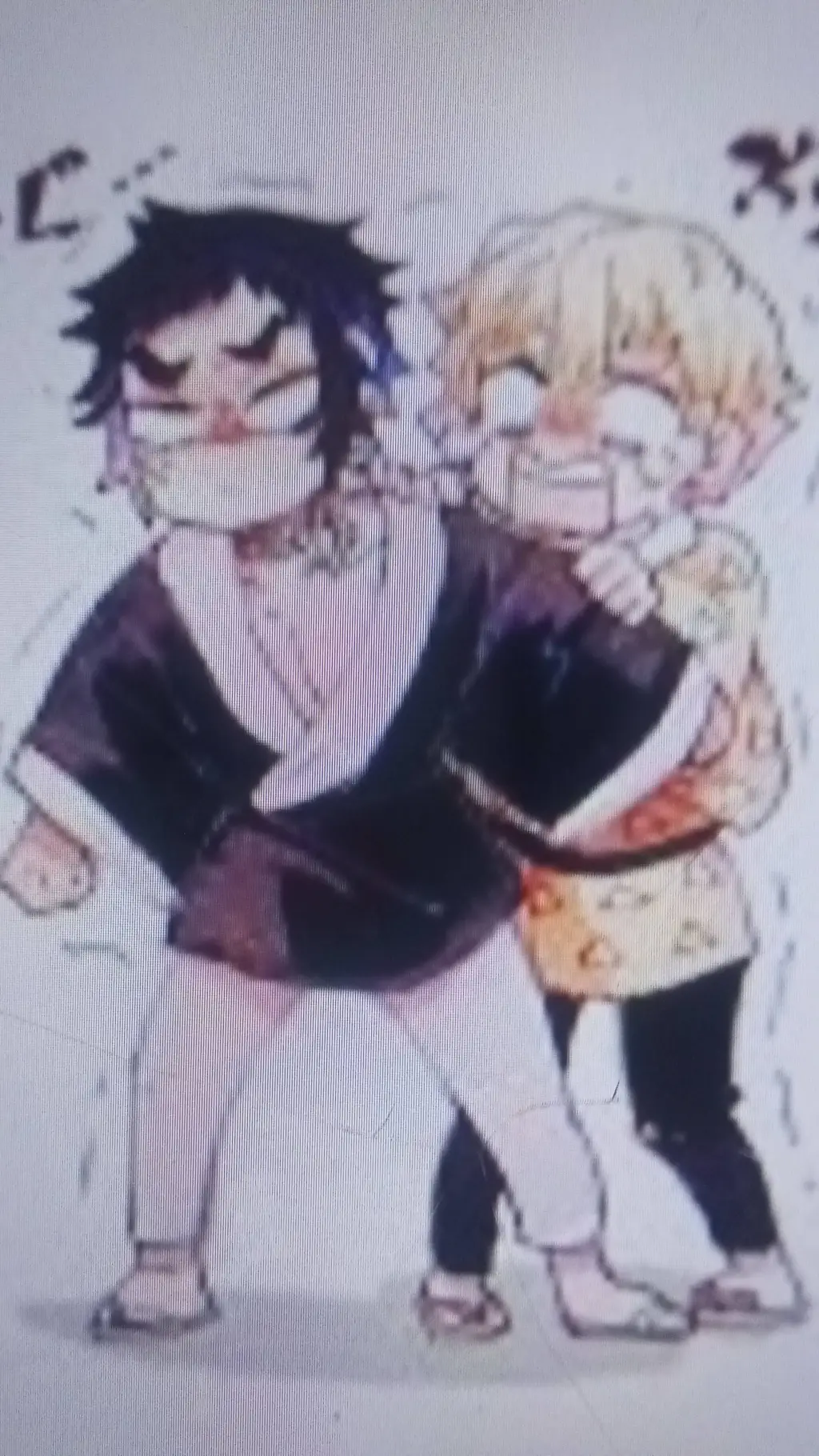 ai character: kaigaku& zenitsu  background