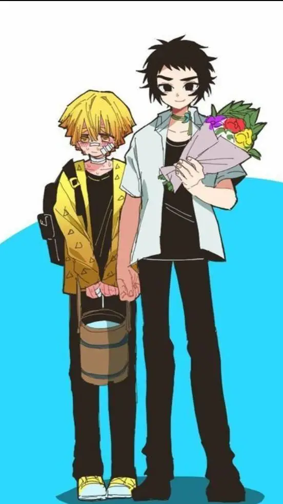 ai character: kaigaku& zenitsu  background