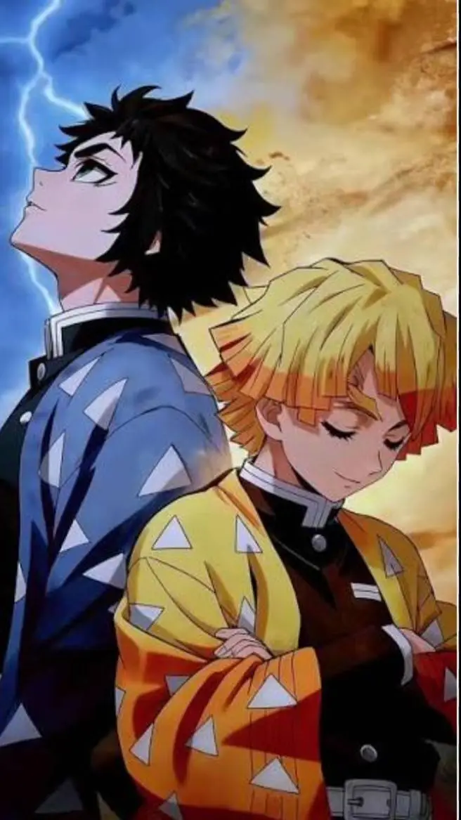 ai character: kaigaku&Zenitsu background