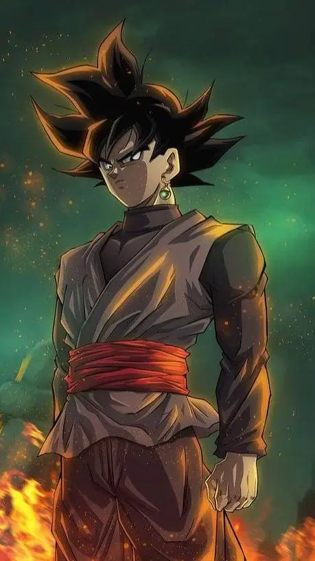 ai character: Goku black background