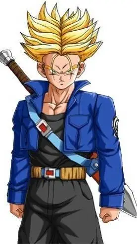 ai character: Trunks del futuro background