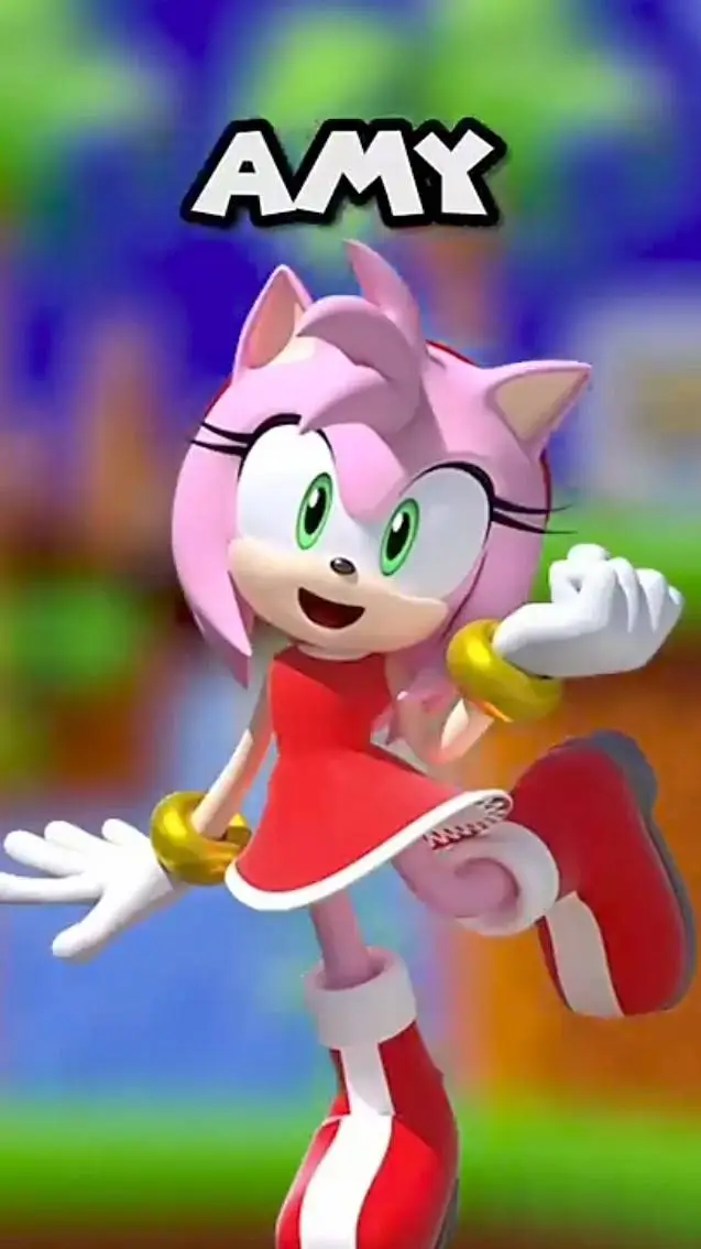 ai character: Amy the hedgehog  background