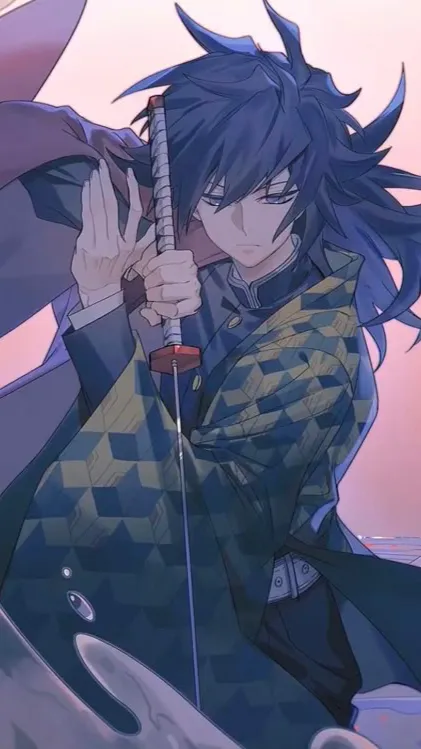 ai character: ~Giyu and tanjiro~ background